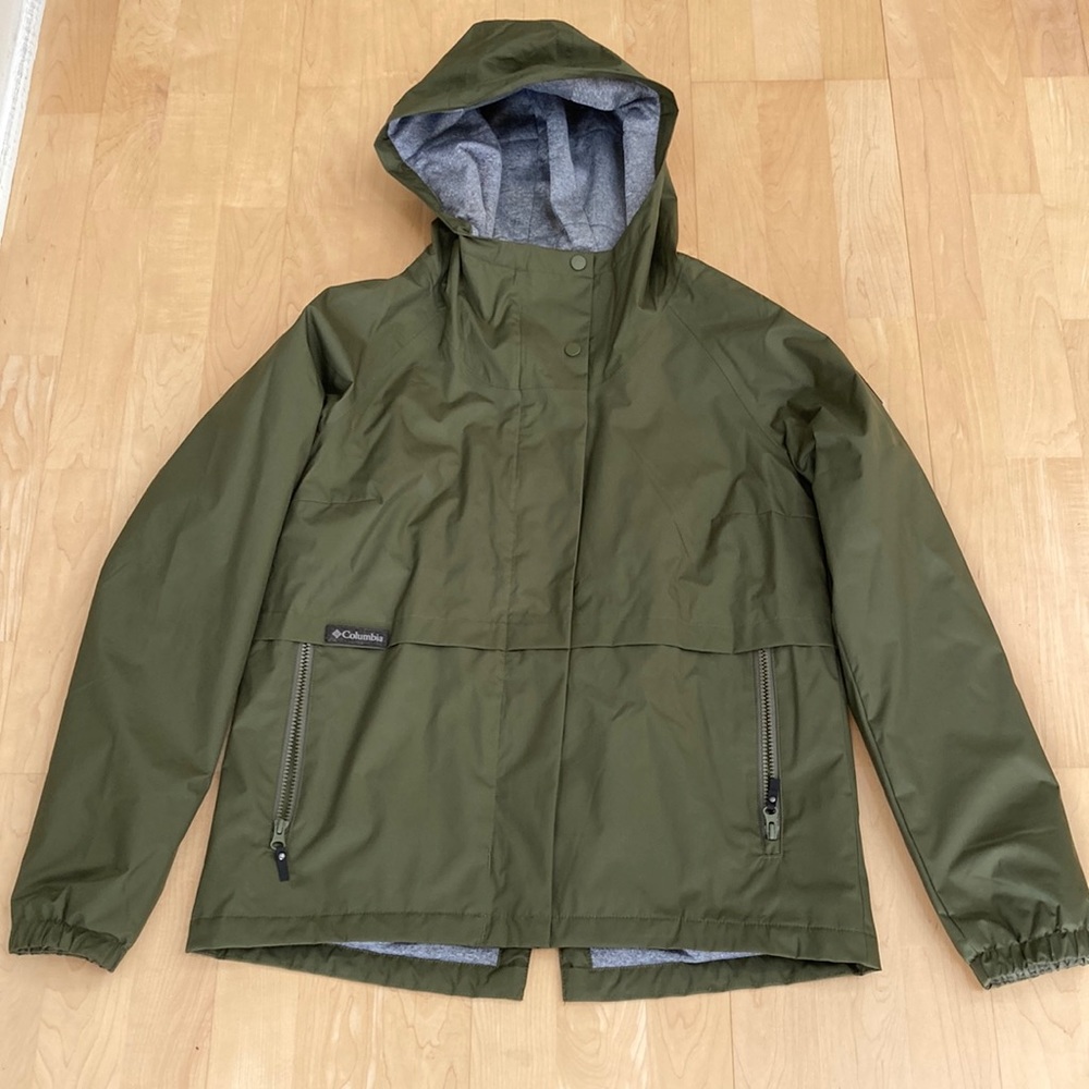 Columbia Olive Green Hooded Jacket